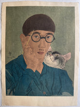 画像をギャラリービューアに読み込む, 【真作保証】藤田嗣治　自画像
