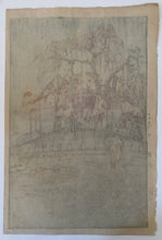 画像をギャラリービューアに読み込む, 【真作保証】吉田博  櫻八題　春雨
