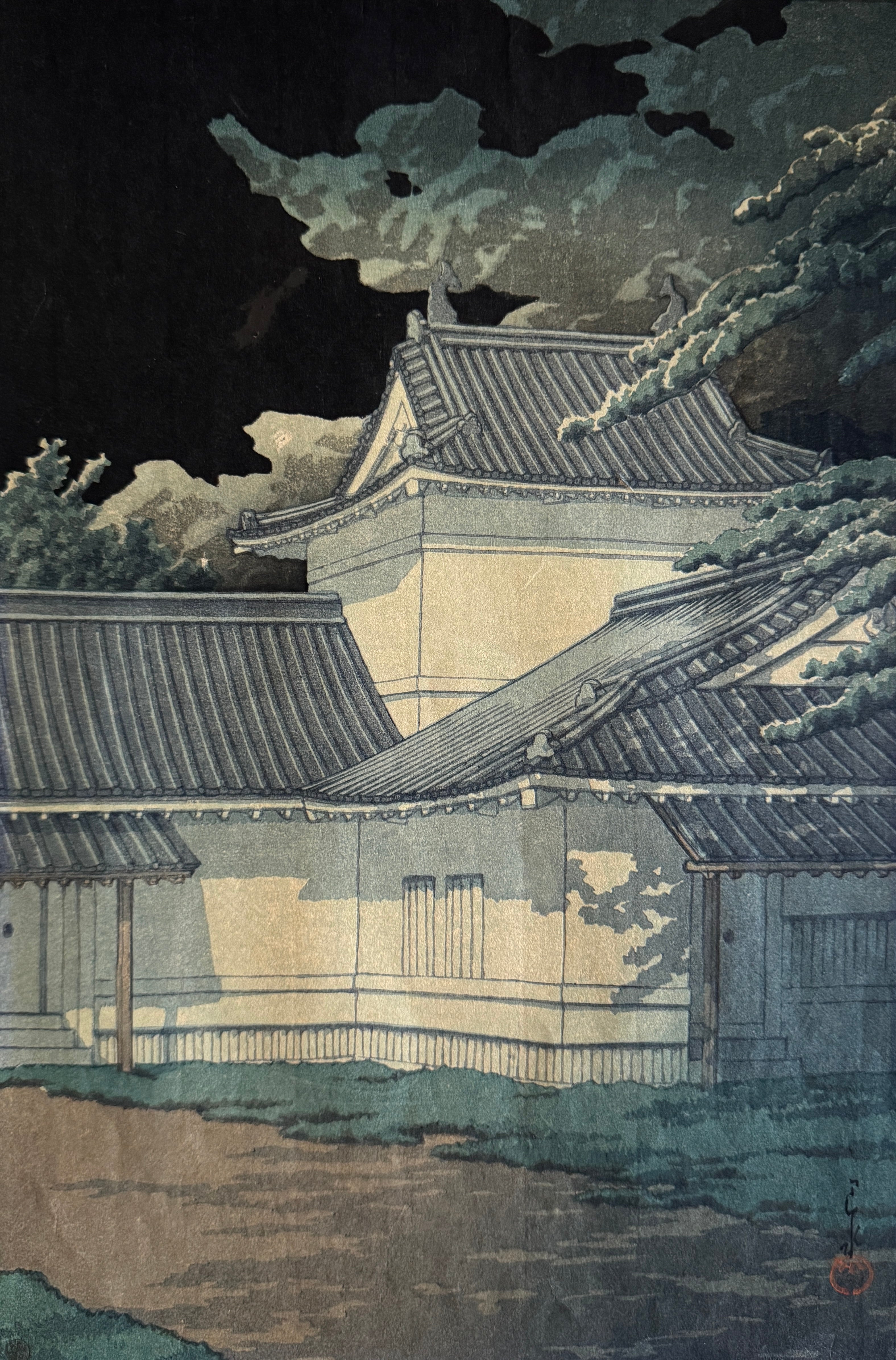 世界風影 ／瓷版絵／山水絵／製作銘あり 世界風影 ／瓷版絵／山水絵／製作銘あり