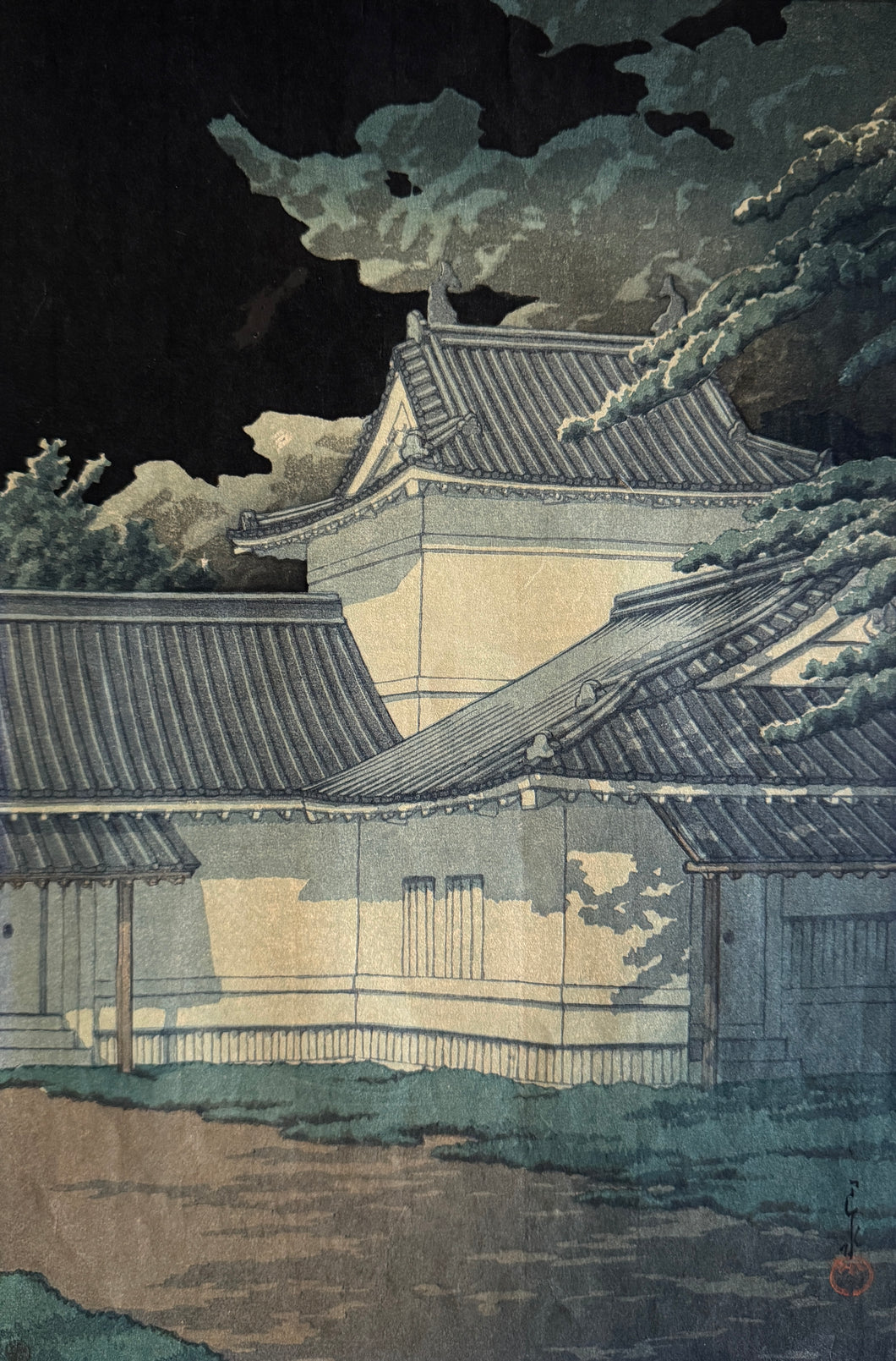 【真作保証】川瀬巴水  日本風景集　東日本篇　 仙台青葉城