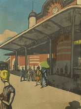 画像をギャラリービューアに読み込む, 【真作保証】恩地孝四郎　東京駅

