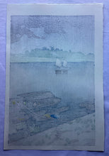 Load image into Gallery viewer, 【真作保証】川瀬巴水　五月雨(荒川)　
