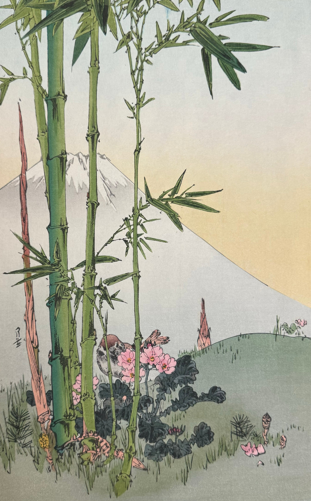 【真作保証】吉本月荘　花鳥画３