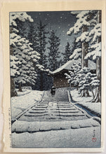 Load image into Gallery viewer, 【Genuine guarantee】Kawase Hasui, HALL OF THE GOLDEN HUE,HIRAIZUMI 
