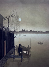 Load image into Gallery viewer, 商談中【真作保証】小林永二郎　Evening cool on Sumida
