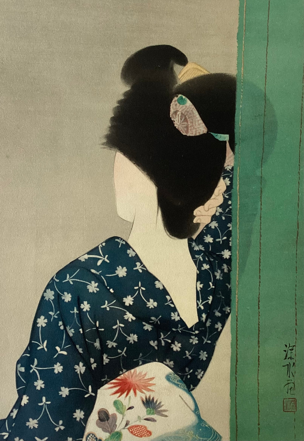 【真作保証】伊東深水　美人百姿　其十一
