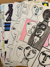 画像をギャラリービューアに読み込む, 猪熊弦一郎　　FACES
