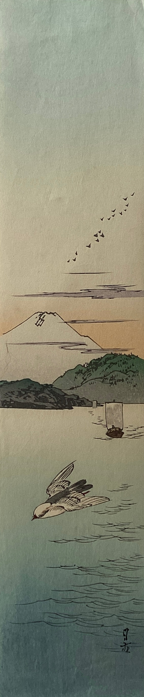 ギュスターヴ・ド・ヨンゲ作 複製画 「散歩の後」 額装 C 3549A