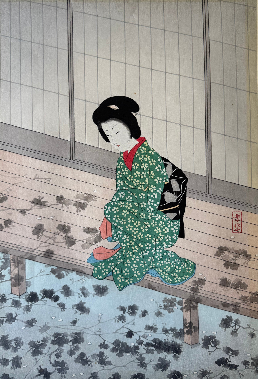 【真作保証】小村雪岱　花の影