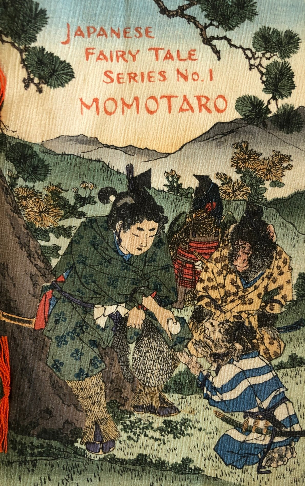 【真作保証】ちりめん本　日本昔噺第一号　桃太郎　在庫はお問い合わせ下さい