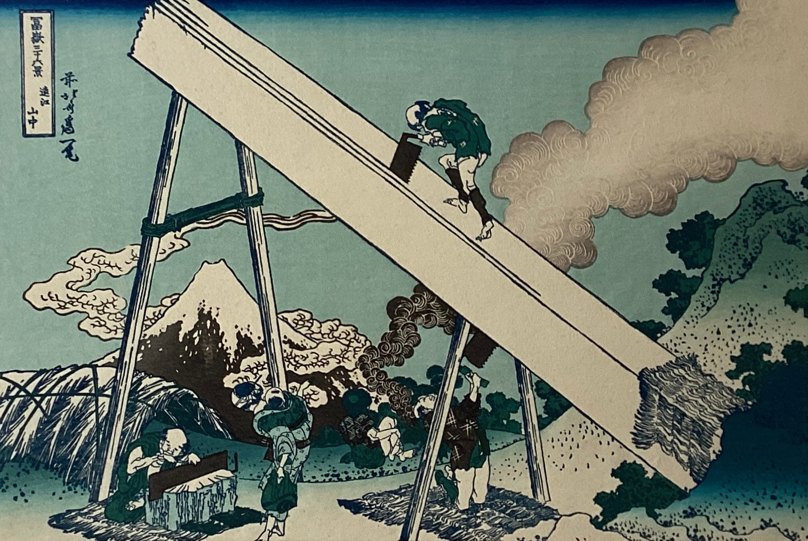 【浮世絵貼り絵アート】東洲斎写楽オマージュ／二代山下金作の仲居おかね 天王子屋里虹 二代目山下金作の仲居おかね 文化遺産オンライン