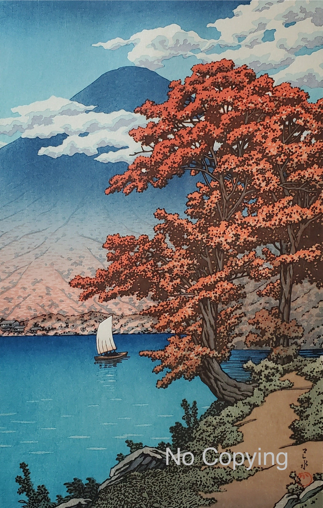 【真作保証】川瀬巴水　日光中禅寺湖　