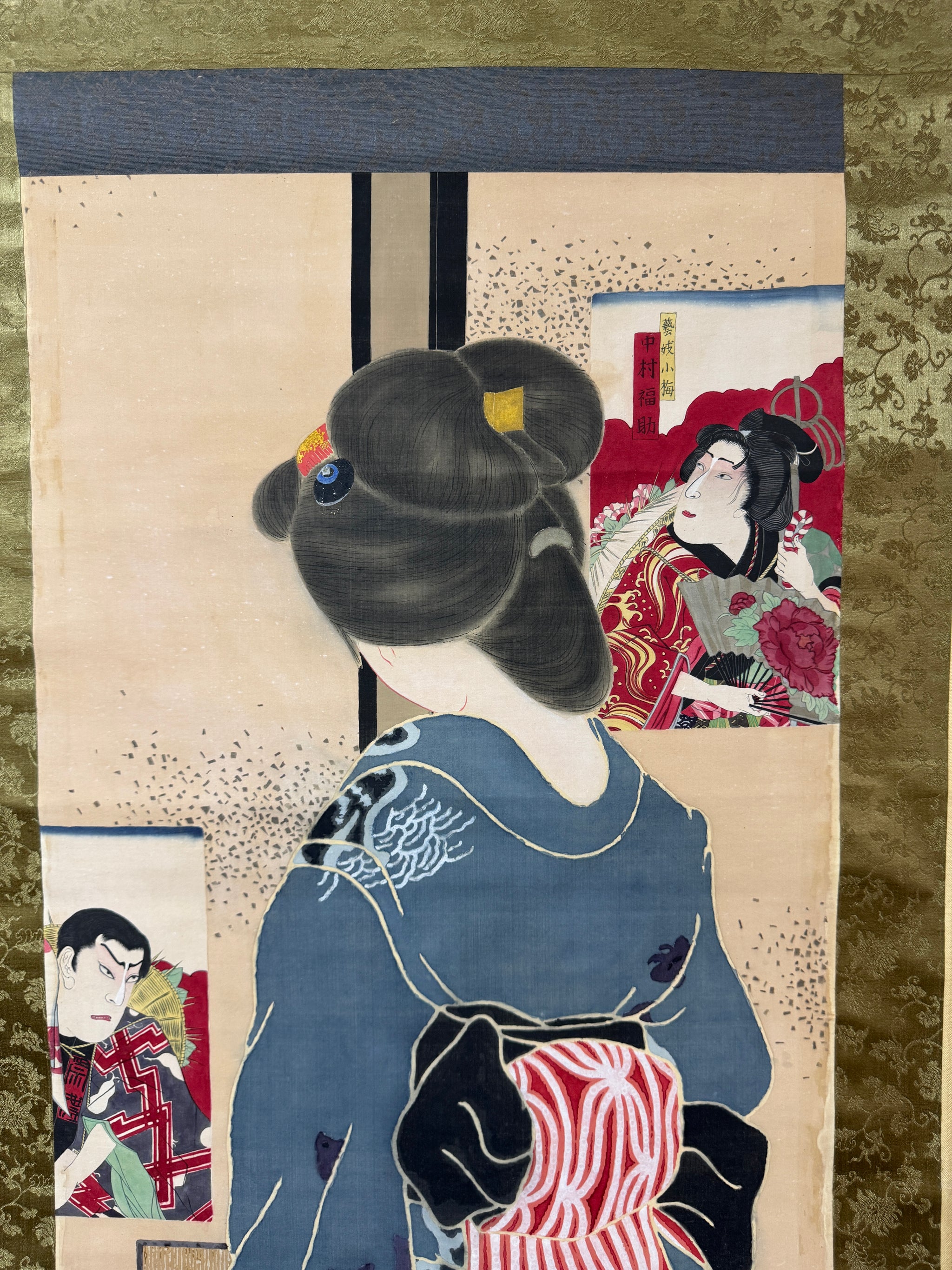 Unknown Bijin scroll Beauty Japanese painting – curve-arts