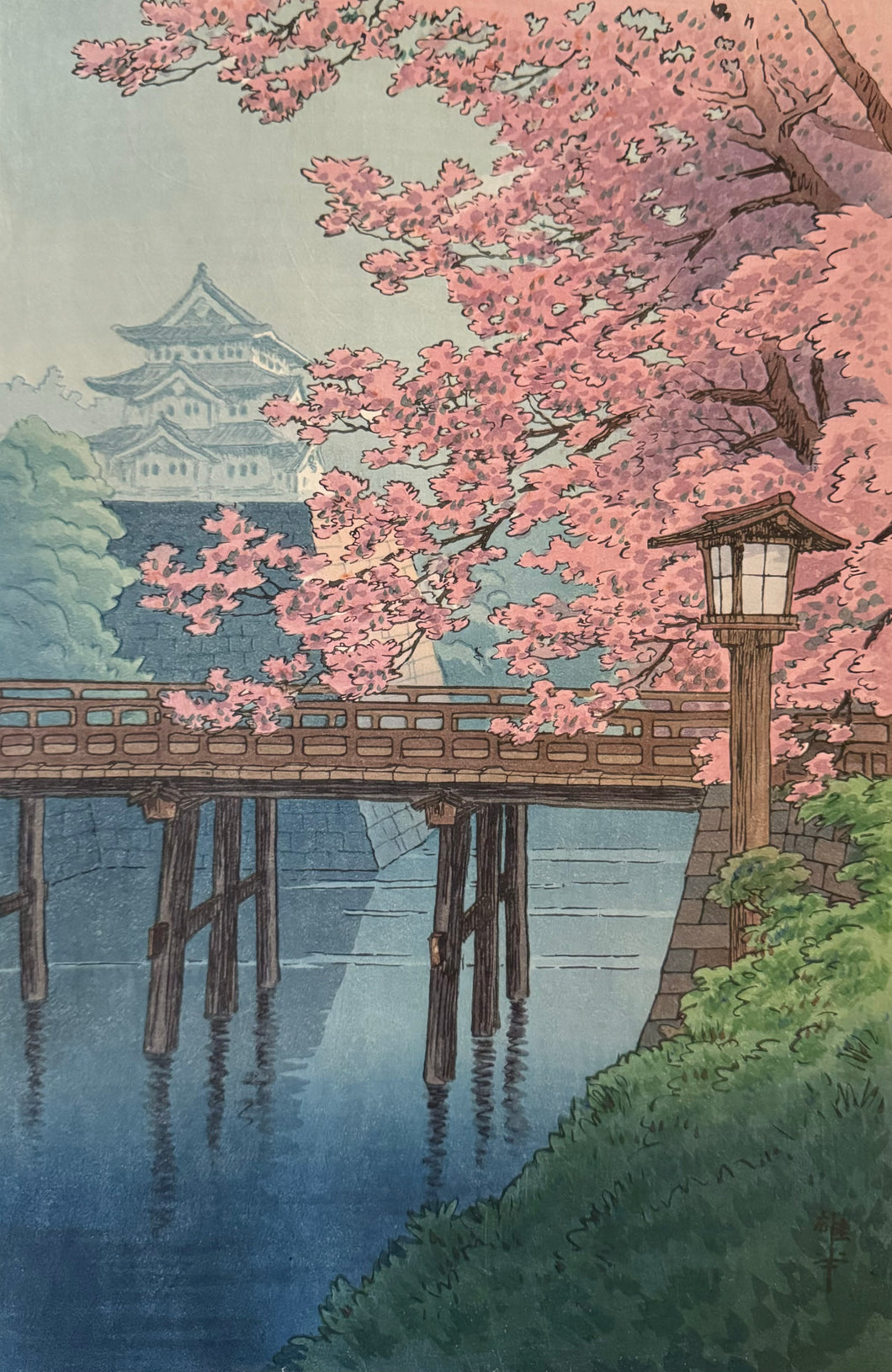 予約済み【真作保証】伊藤雄半　桜（仮）