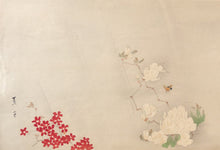 画像をギャラリービューアに読み込む, 【真作保証】三島焦窓　花鳥画
