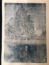 Load image into Gallery viewer, 【Genuine guarantee】 Kawase Hasui 　Rain at Omiya 1930
