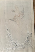 Load image into Gallery viewer, R【Genuine guarantee】 Ohara Koson, Sparrows above snow-covered plum tree
