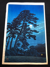 Load image into Gallery viewer, 【Guaranteed genuine】 KAWASE HASUI  Moon at Magome
