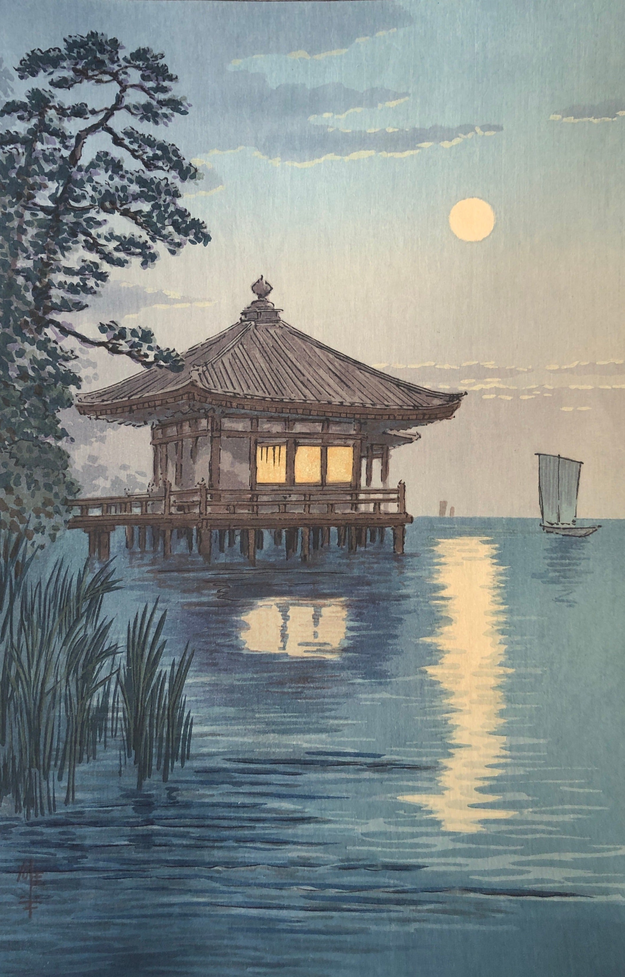 真作保証】里見宗次「辰」直筆サイン入り木版画（限定20部） 美術 【