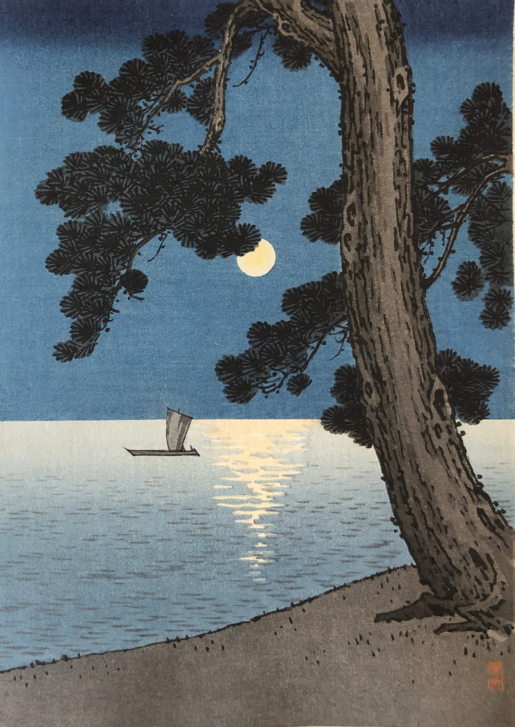 【真作保証】芳宗　夜景２