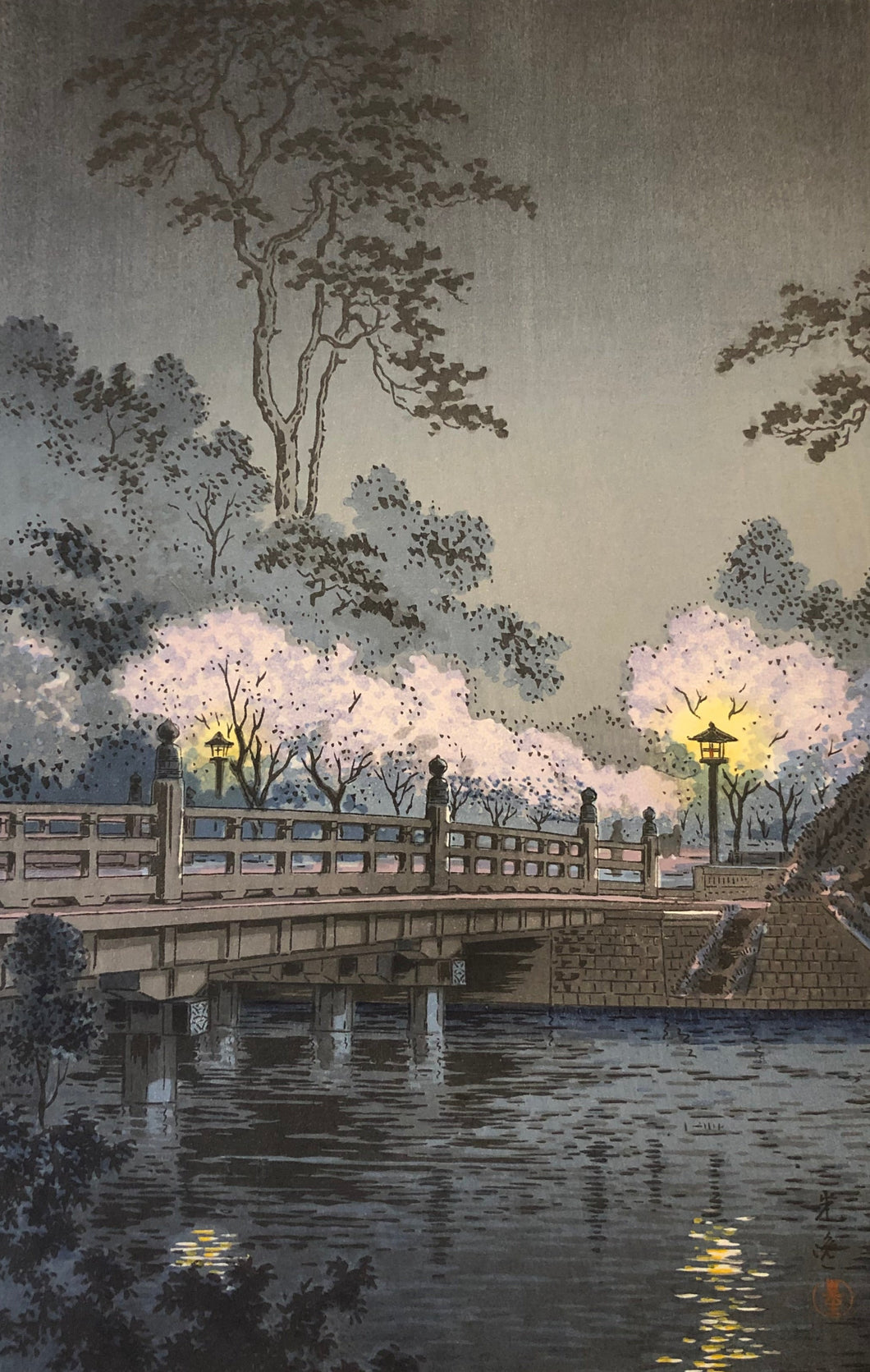 【真作保証】土屋光逸　弁慶橋　