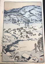 画像をギャラリービューアに読み込む, 【真作保証】吉田遠志　雪国
