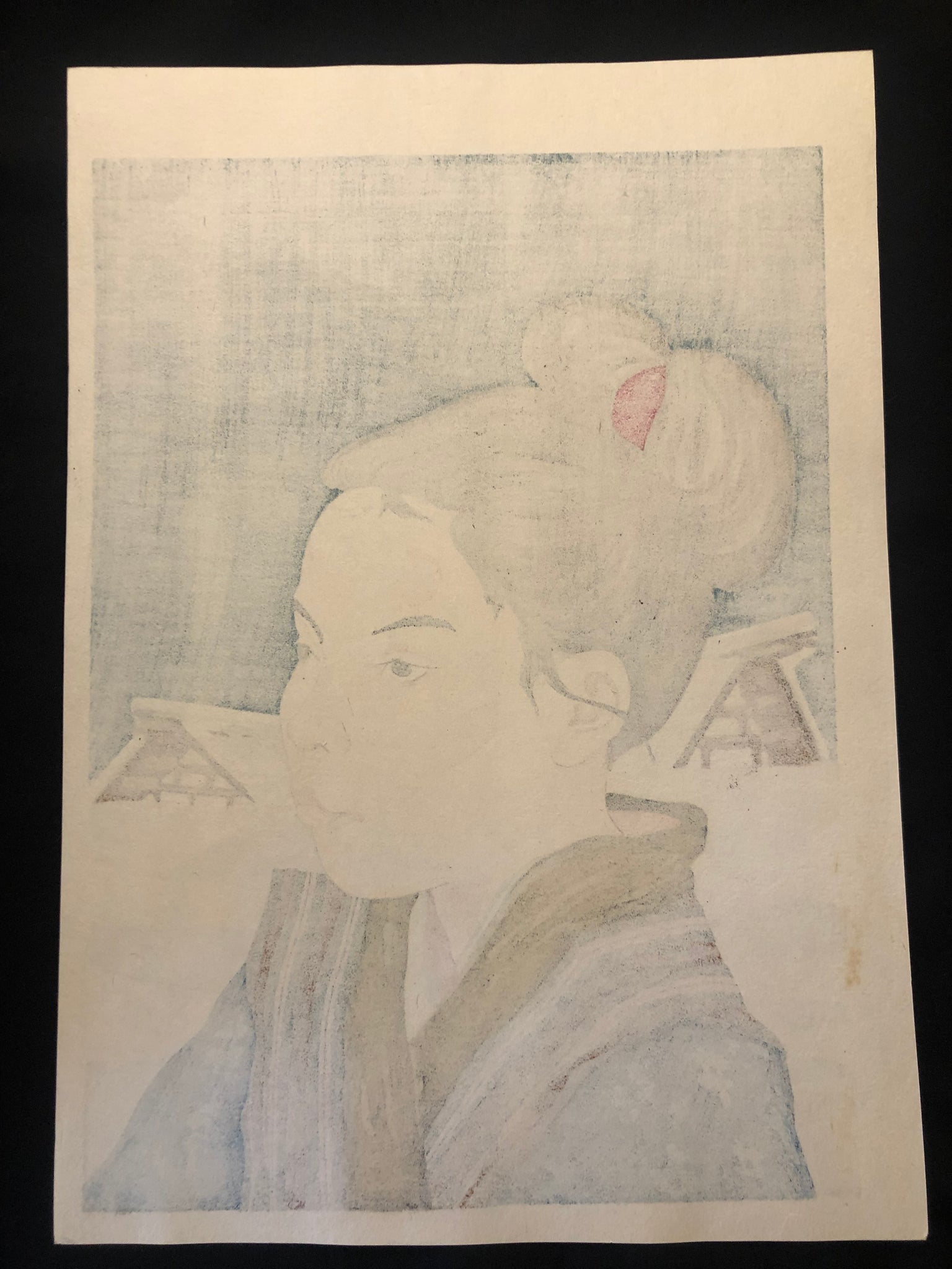 真作保証】藤田嗣治 レオナール藤田 秋田娘 Fujita Tsuguharu