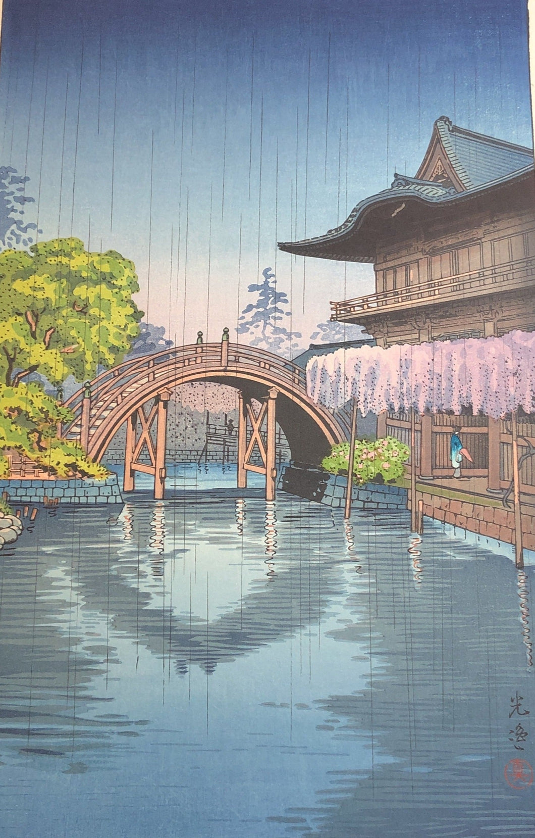 【真作保証】土屋光逸　亀戸天満宮　