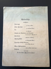 Load image into Gallery viewer, Germany visitor&#39;s arrivel dinner party menu  1898
