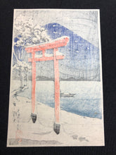 画像をギャラリービューアに読み込む, 【真作保証】川瀬巴水　中禅寺うたが濱
