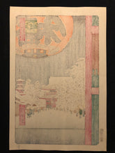 Load image into Gallery viewer, Utagawa Hiroshige, 100 Famous Views of Edo, Kinryuzan, Asakusa Temple
