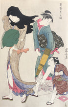 画像をギャラリービューアに読み込む, 鳥居清長　復刻　美人画　３枚続き
