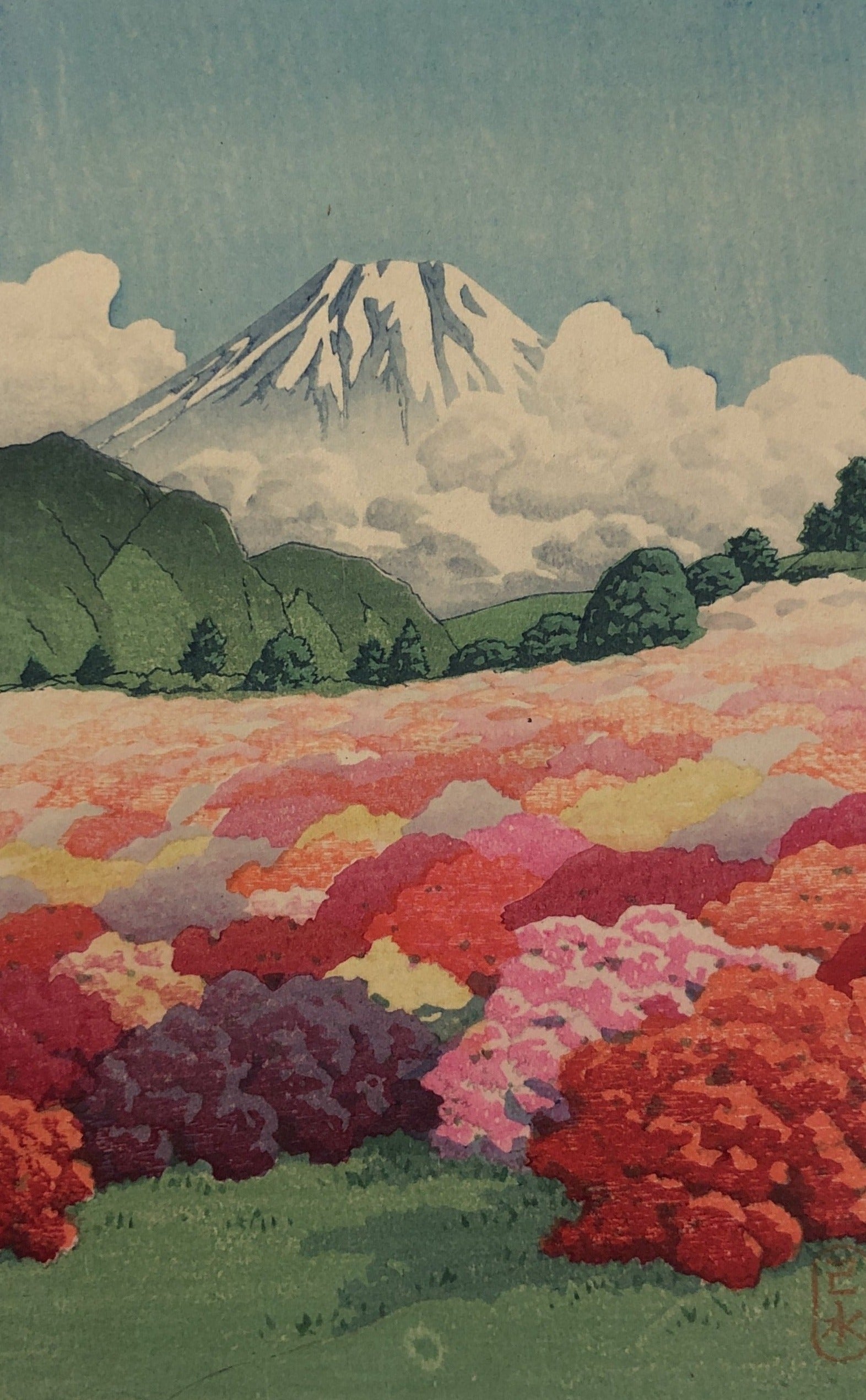 真作保証】川瀬巴水 元箱根見南山荘風景集 全6枚揃い 新版画 Kawase