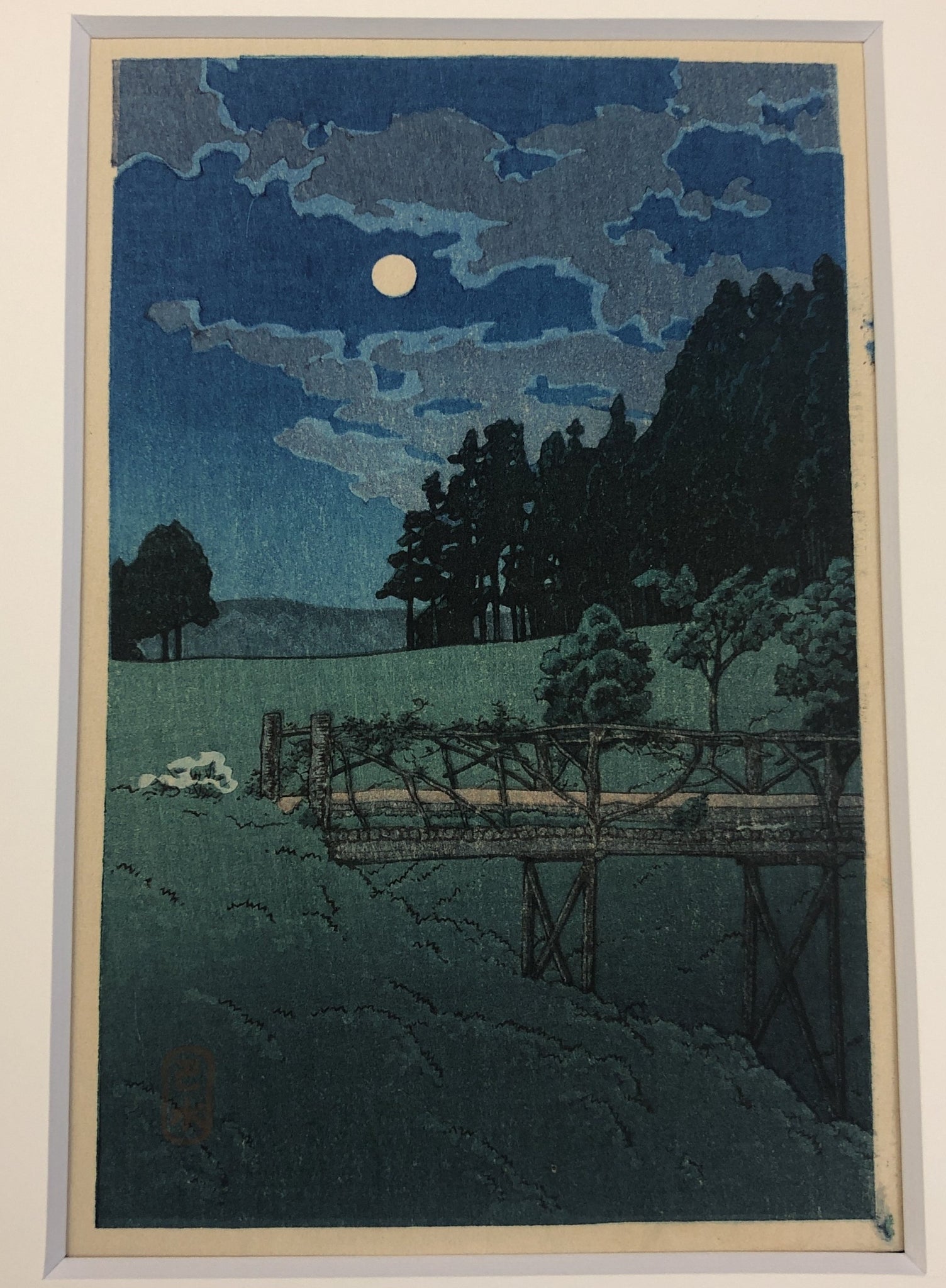 真作保証】川瀬巴水 元箱根見南山荘風景集 全6枚揃い 新版画