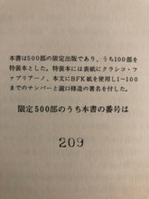 画像をギャラリービューアに読み込む, マン・レイ　自由な手　瀧口修造　訳　１９７３　209/500
