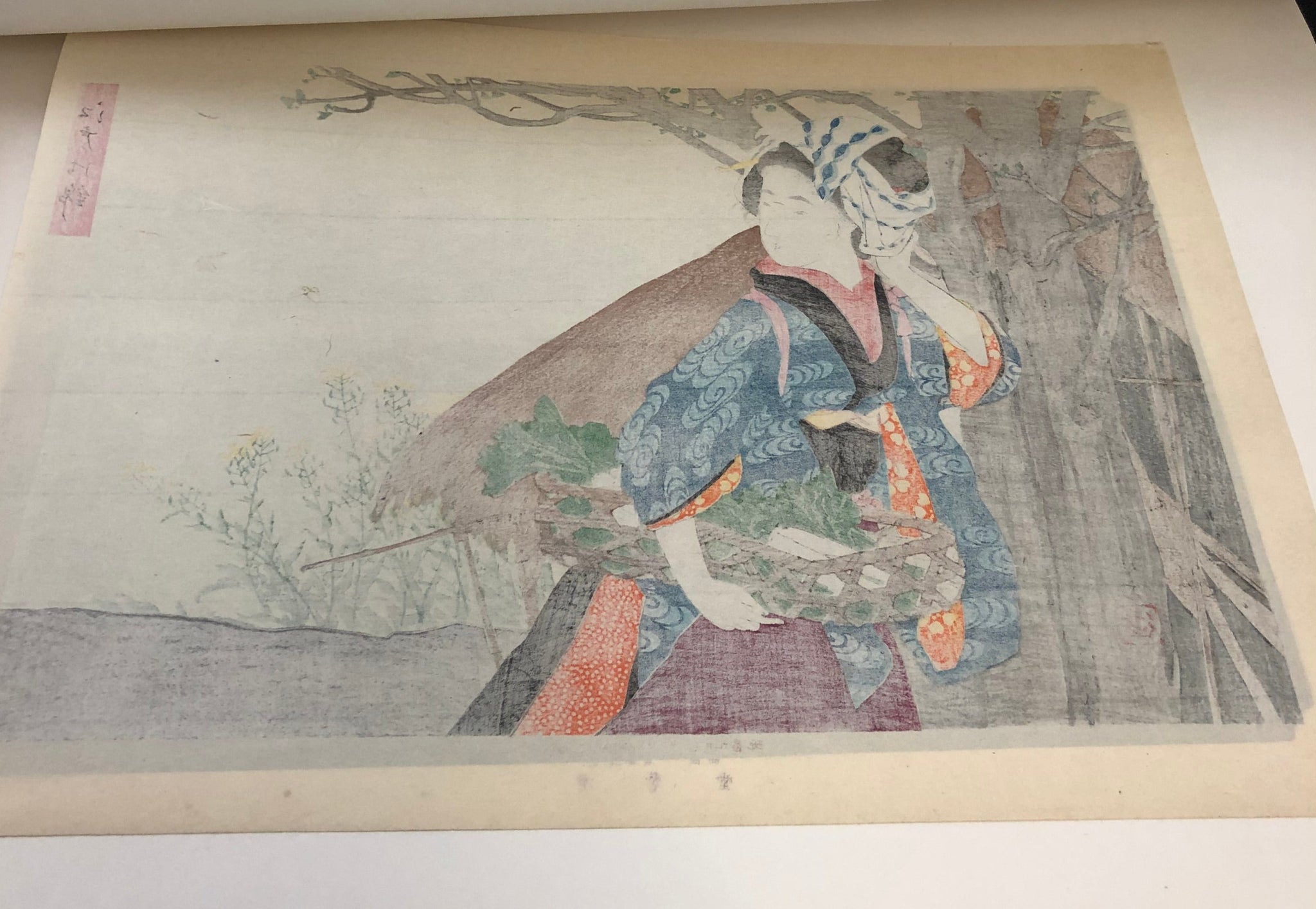 池田輝方、木版画画帖、明治時代風俗12図