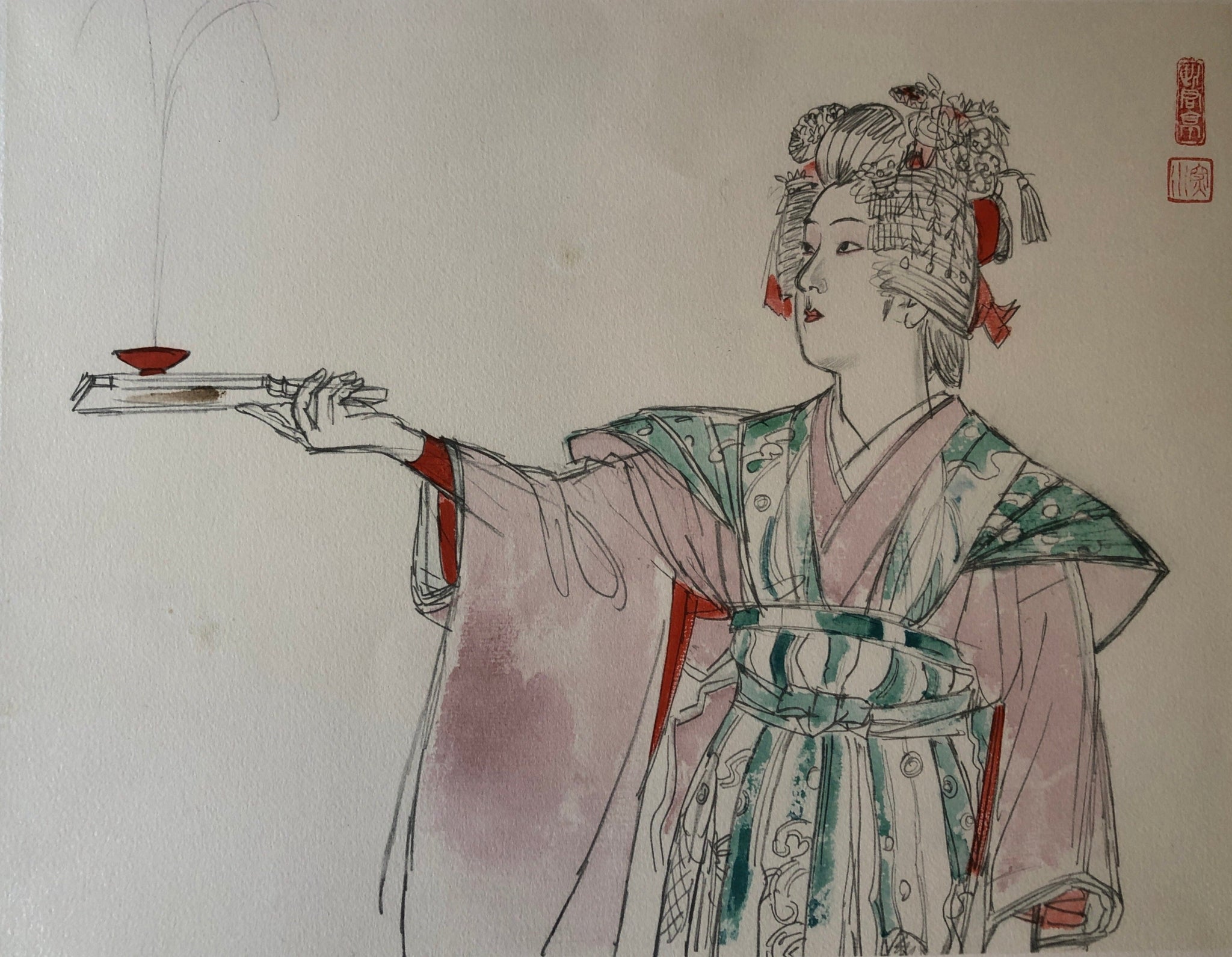 伊東深水点の浮世絵